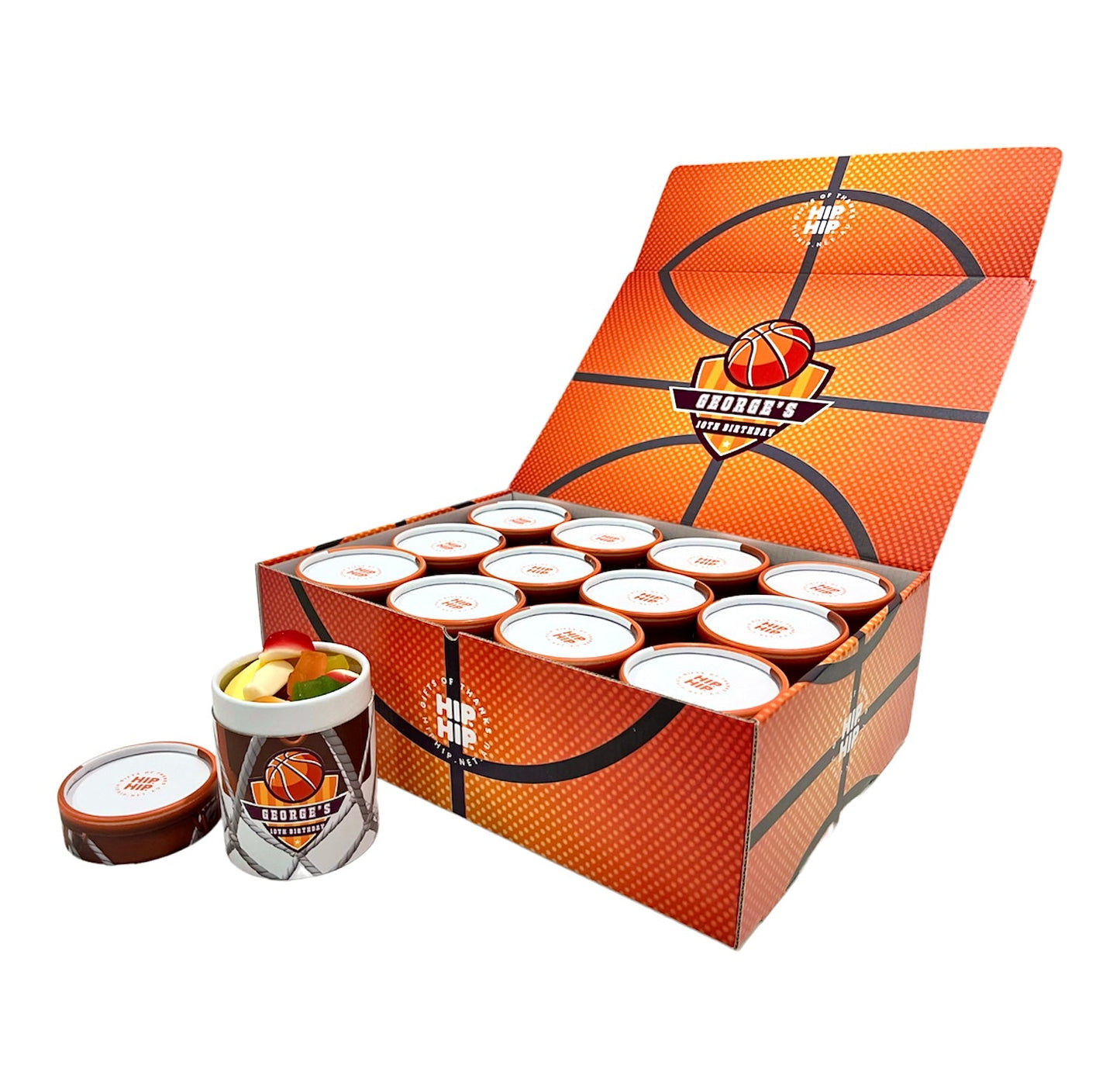 Basketball Party Favour Tubes